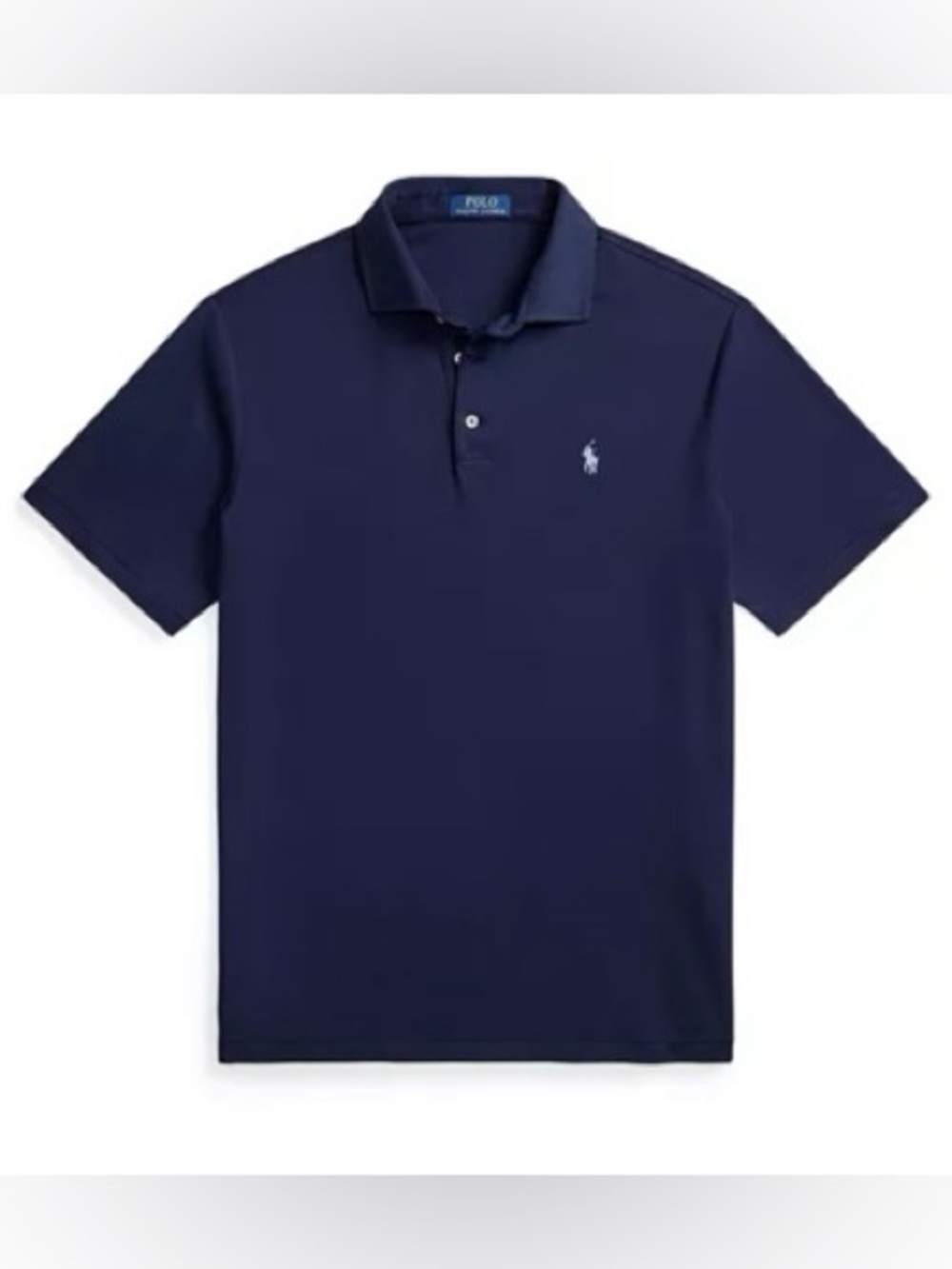 Polo by Ralph Lauren Navy Short Sleeve Polo with Light Blue Pony